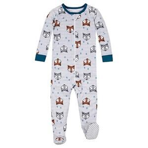 Lamaze Super Combed Natural Cotton Footed Fox Pajamas Onesie NWT Sz 4T